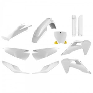 kit plastique polisport complet husqvarna 125 250 350 450 tc fc 2019 2020 2021 2022 motocross blanc