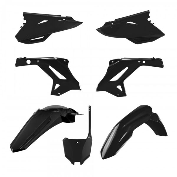 kit plastique polisport honda complet 125 250 cr 2000 2001 restyle 2022 noir