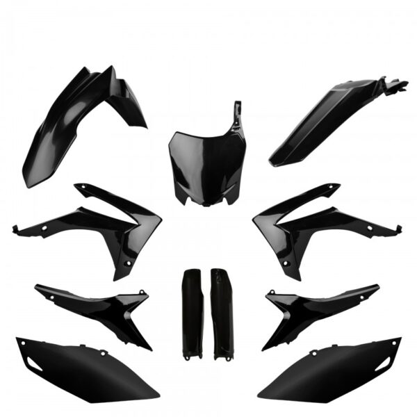 kit plastique polisport honda complet 250 450 crf 2013 2014 2015 2016 2017 motocross noir