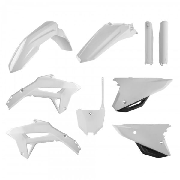 kit plastique polisport honda complet 250 450 crf 2021 2022 2023 2024 motocross blanc