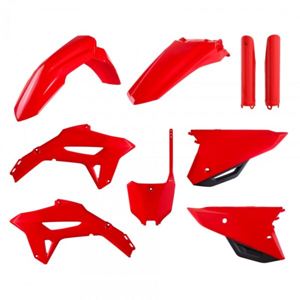 kit plastique polisport honda complet 250 450 crf 2021 2022 2023 2024 motocross rouge
