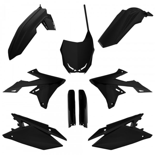 kit plastique suzuki 250 450 rmz 2018 2019 2020 2021 2022 2023 2024 kit complet polisport noir