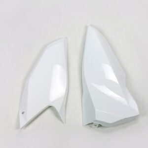 plastique ufo PLAQUES LAT2RALE enduro husqvarna 125 250 300 350 450 500 te fe 2014 2015 2016 BLANC
