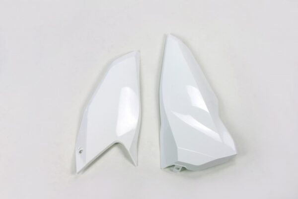 plastique ufo PLAQUES LAT2RALE enduro husqvarna 125 250 300 350 450 500 te fe 2014 2015 2016 BLANC