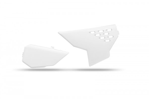 plastique ufo boite à air motocross husqvarna 125 250 350 450 tc fc 2023 2024 blanc