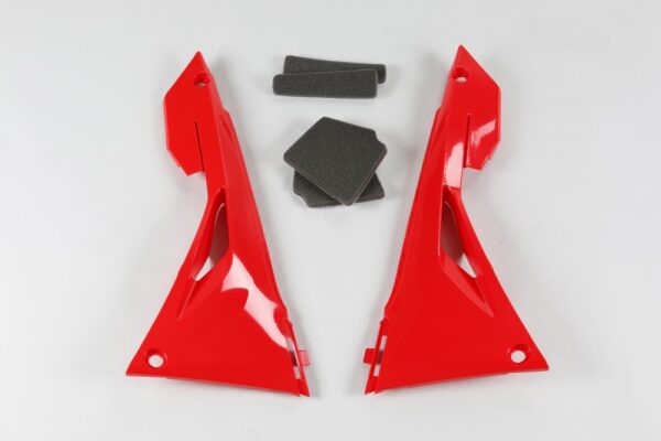 plastique ufo cache boîte à air motocross honda 250 450 crf 2017 2018 2019 2020 2021 rouge