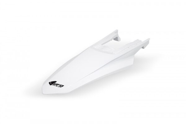 plastique ufo garde boue arriere enduro ktm 125 250 300 350 450 500 exc excf 2024 2025 blanc