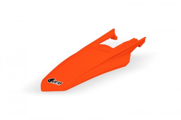 plastique ufo garde boue arriere enduro ktm 125 250 300 350 450 500 exc excf 2024 2025 orange