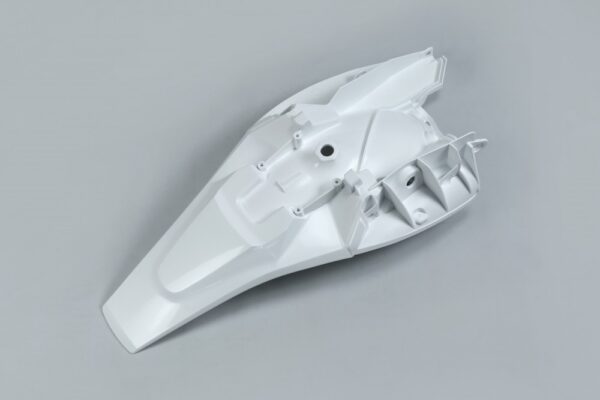 plastique ufo garde boue arrière motocross husqvarna 85 tc 2018 2019 2020 2021 2022 2023 2024 blanc