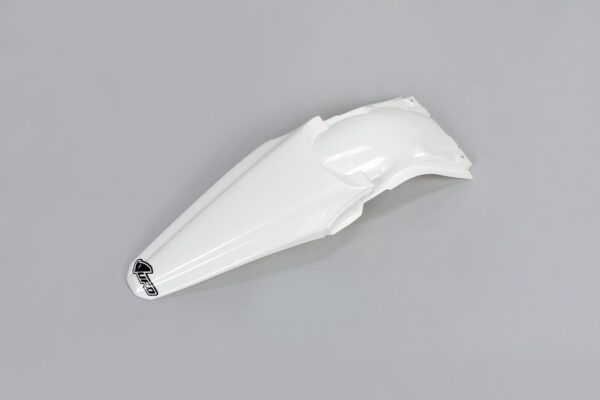 plastique ufo garde boue arrière motocross kawasaki 250 450 kxf 2012 2013 2014 2015 2016 blanc