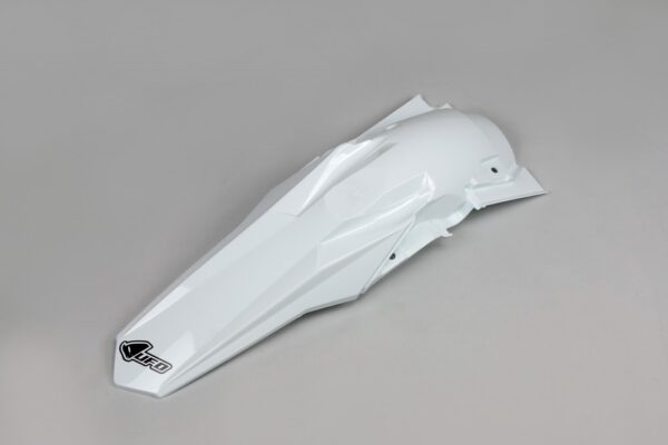 plastique ufo garde boue arriere motocross suzuki 250 450 rmz 2018 2025 blanc