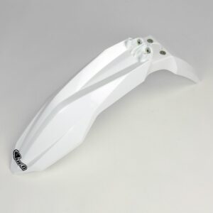 plastique ufo garde boue avant enduro husqvarna 125 250 300 350 450 500 te fe 2014 2015 2016 blanc
