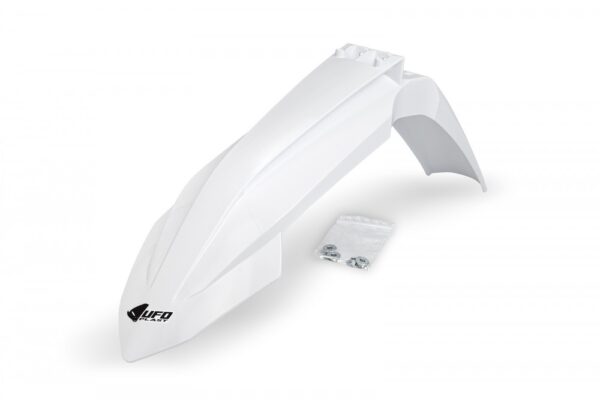 plastique ufo garde boue avant enduro ktm 125 250 300 350 450 500 exc excf 2024 2025 blanc