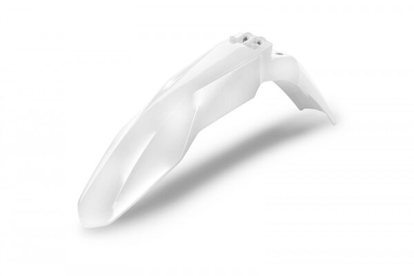 plastique ufo garde boue avant motocross gasgas 125 250 350 450 mc mcf 2021 2022 2023 blanc