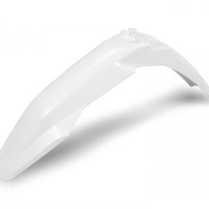plastique ufo garde boue avant motocross husqvarna 125 250 350 450 tc fc 2023 2024 blanc