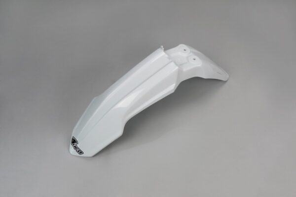 plastique ufo garde boue avant motocross suzuki 250 450 rmz 2008 2018 blanc