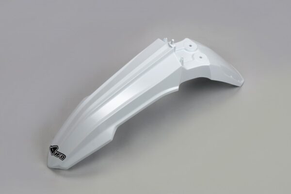 plastique ufo garde boue avant motocross suzuki 250 450 rmz 2018 2025 blanc