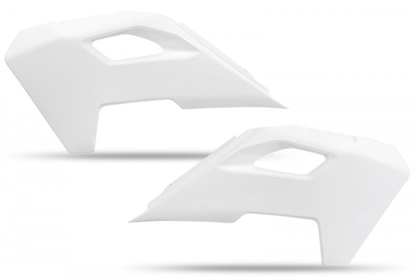 plastique ufo ouie de radiateur motocross husqvarna 125 250 350 450 tc fc 2023 2024 blanc