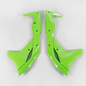 plastique ufo ouie de radiateur motocross kawasaki 250 kxf 2017 2018 2019 2020 vert