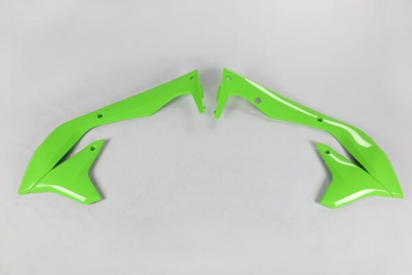 plastique ufo ouie de radiateur motocross kawasaki 450 kxf 2016 2017 2018 vert