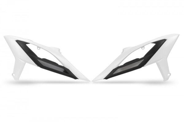 plastique ufo ouies de radiateur enduro beta 125 200 250 300 350 390 430 480 rr rx 2023 2024 blanc