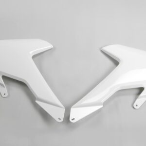 plastique ufo ouies de radiateur enduro husqvarna 125 250 300 350 450 500 te fe 2017 2018 2019 blanc