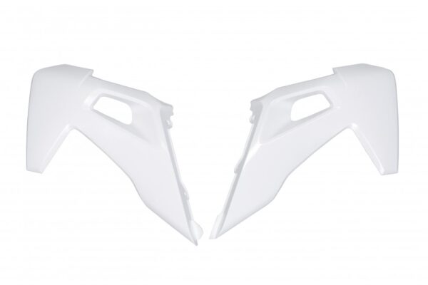 plastique ufo ouies de radiateur enduro husqvarna 125 250 300 350 450 500 te fe 2020 2021 2022 2023 blanc