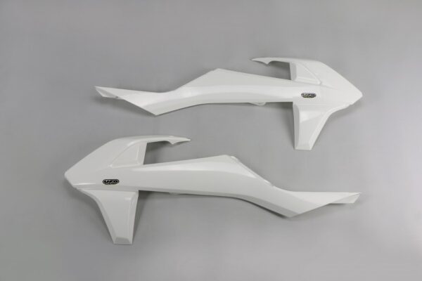 plastique ufo ouies de radiateur enduro ktm 125 250 300 350 450 500 exc excf 2017 2018 2019 blanc