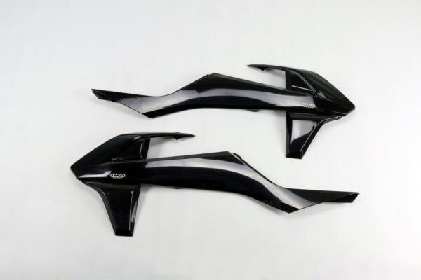 plastique ufo ouies de radiateur enduro ktm 125 250 300 350 450 500 exc excf 2017 2018 2019 noir