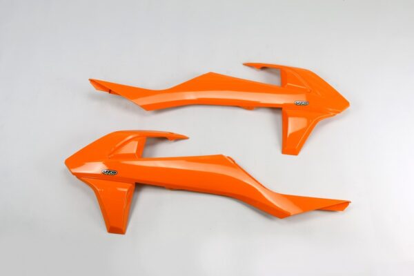 plastique ufo ouies de radiateur enduro ktm 125 250 300 350 450 500 exc excf 2017 2018 2019 orange