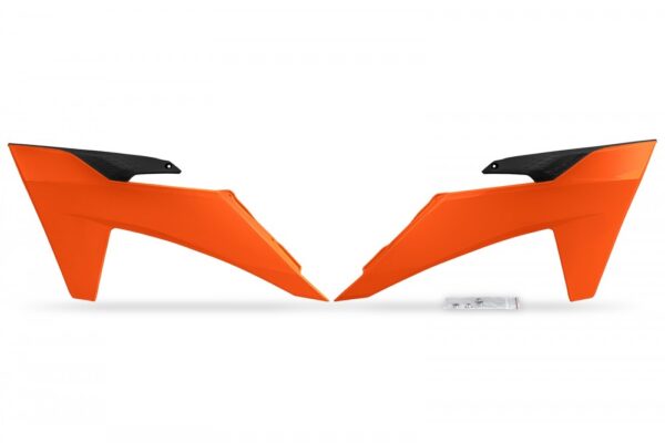 plastique ufo ouies de radiateur enduro ktm 125 250 300 350 450 500 exc excf 2024 2025 orange