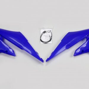 plastique ufo ouies de radiateur enduro yamaha 250 450 wrf 2020 2021 2022 2023 2024 bleu