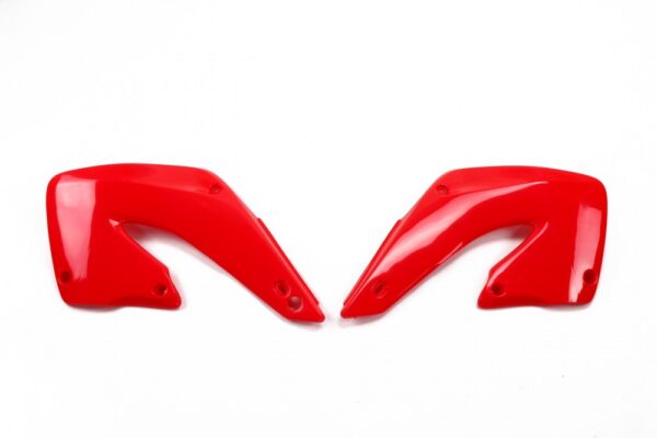 plastique ufo ouies de radiateur motocross honda 125 250 cr 2001 2002 rouge