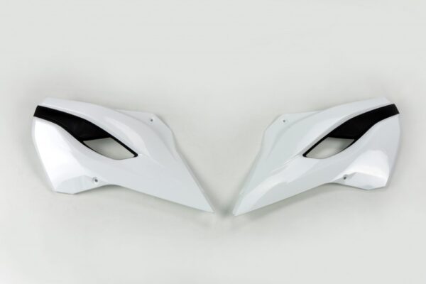 plastique ufo ouies de radiateur motocross husqvarna 125 250 350 450 tc fc 2014 2015 blanc