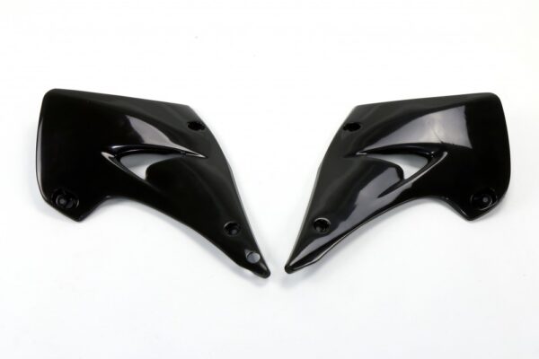 plastique ufo ouies de radiateur motocross kawasaki 125 250 kx 2003 2004 2005 2006 2007 2008 noir