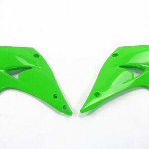 plastique ufo ouies de radiateur motocross kawasaki 125 250 kx 2003 2004 2005 2006 2007 2008 vert