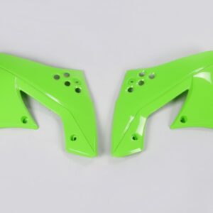 plastique ufo ouies de radiateur motocross kawasaki 250 450 kxf 2009 2010 2011 2012 vert