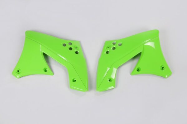plastique ufo ouies de radiateur motocross kawasaki 250 450 kxf 2009 2010 2011 2012 vert
