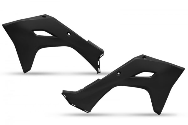 plastique ufo ouies de radiateur motocross kawasaki 250 450 kxf 2024 2025 noir
