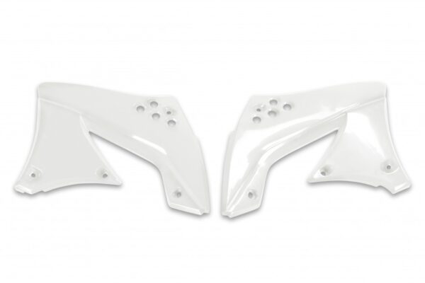 plastique ufo ouies de radiateur motocross kawasaki 450 kxf 2009 2010 2011 blanc