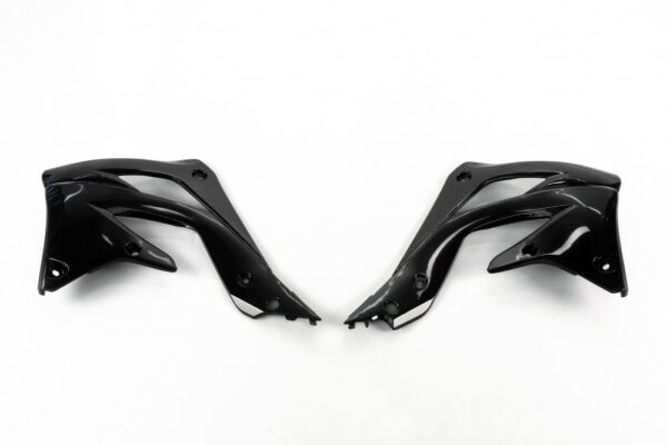 plastique ufo ouies de radiateur motocross kawasaki 450 kxf 2012 2013 2014 2015 noir