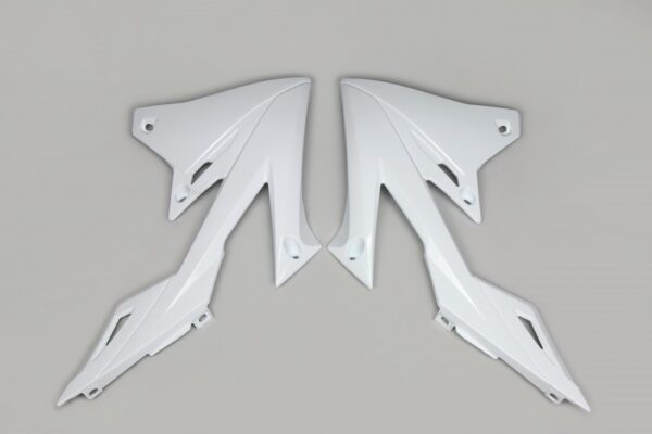 plastique ufo ouies de radiateur motocross suzuki 250 450 rmz 2018 2025 blanc