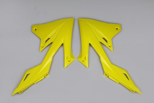 plastique ufo ouies de radiateur motocross suzuki 250 450 rmz 2018 2025 jaune