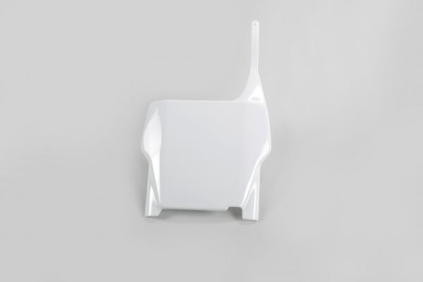 plastique ufo plaque avant motocross honda 125 250 450 cr crf 2002 2003 2004 2005 2006 2007 2008 2009 2010 2011 2012 blanc