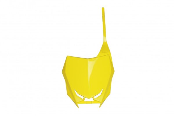 plastique ufo plaque avant motocross suzuki 250 450 rmz 2018 2025 jaune