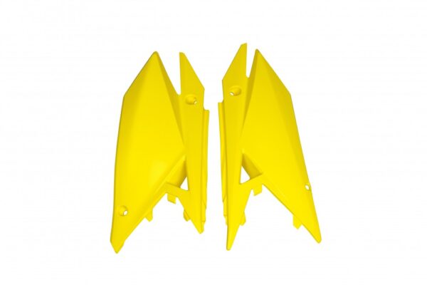 plastique ufo plaque latérale motocross suzuki 250 450 rmz 2018 2025 jaune