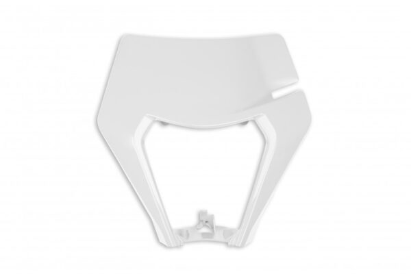 plastique ufo plaque phare enduro ktm 125 250 300 350 450 500 exc excf 2020 2021 2022 2023 blanc