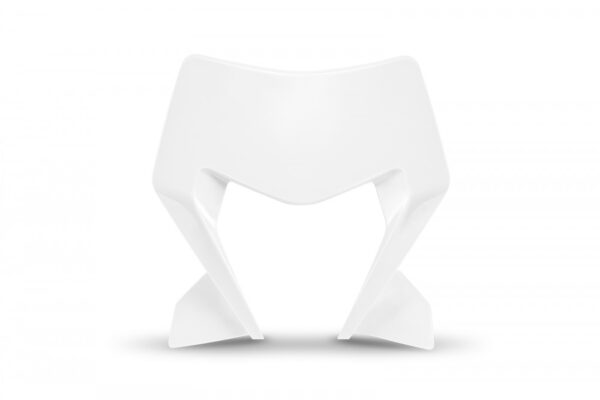 plastique ufo plaque phare enduro ktm 125 250 300 350 450 500 exc excf 2024 2025 blanc