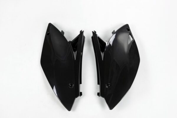 plastique ufo plaques latéraes motocross kawasaki 450 kxf 2009 2010 2011 noir