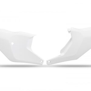 plastique ufo plaques latérale enduro husqvarna 125 250 300 350 450 500 te fe 2024 2025 blanc